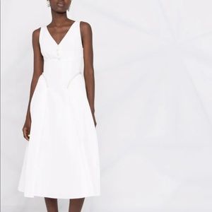 Self-Portrait NWOT white dress pearl buttons